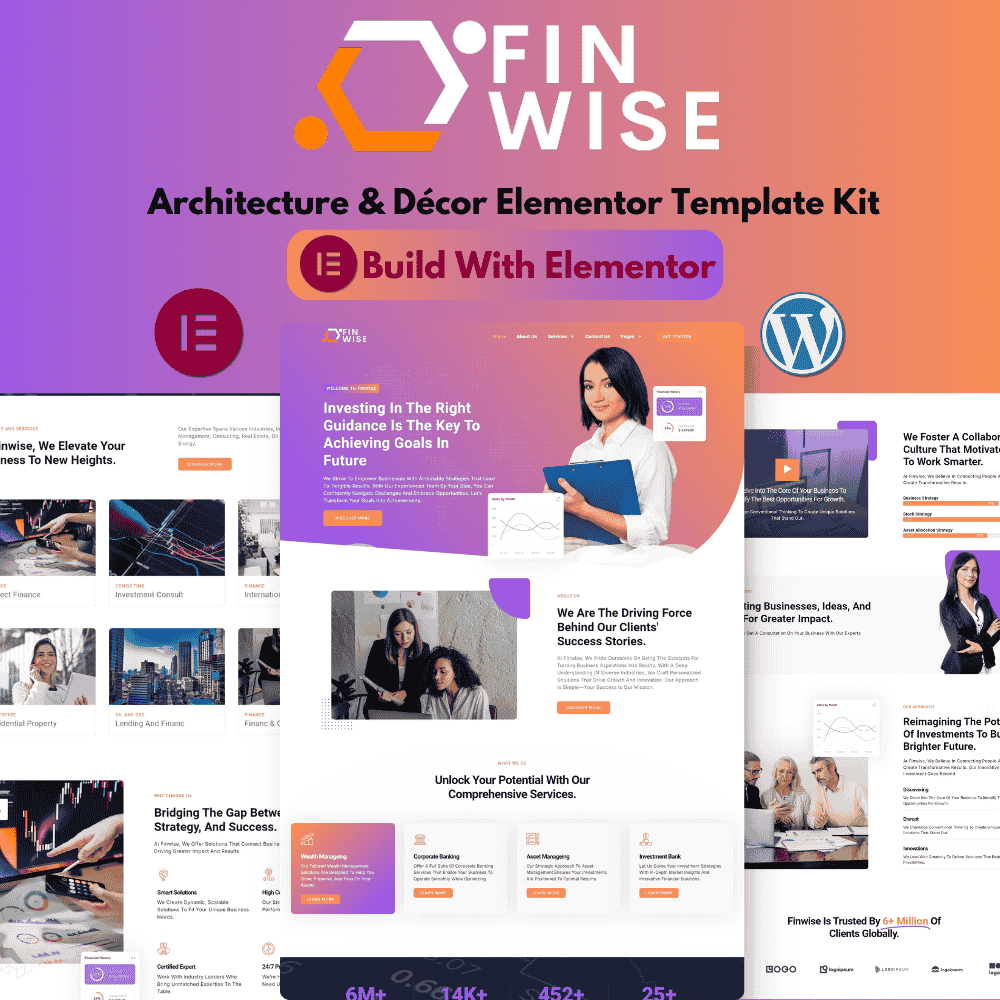 Finwise- Business Consulting & Investment Elementor Template Kit Finwise- Business Consulting & Investment Elementor Template Kit