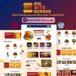 Big Bite Burger-Burger & Fast Food Restaurant Elementor Template Kit