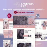 Synergia life- Life Coach & Psychologist Services Elementor Template Kit